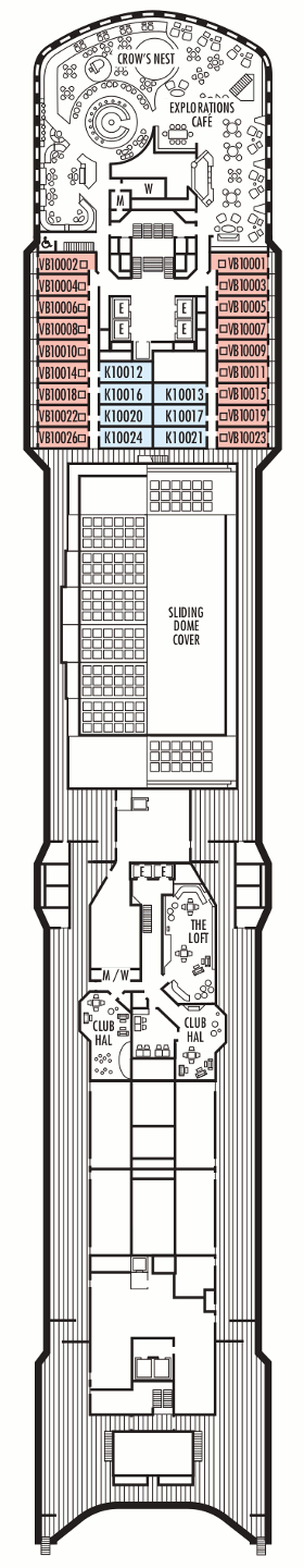 ms Zuiderdam - Observation Deck