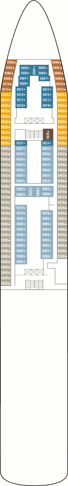 Norwegian Spirit  - Deck Five