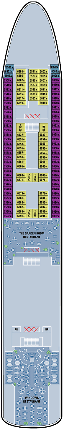 Norwegian Spirit  - Deck Six