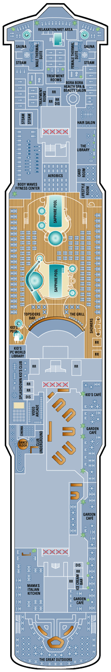 Norwegian Jewel  - Deck Twelve