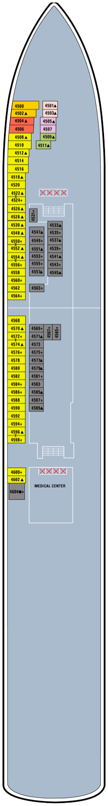 Norwegian Jewel  - Deck Four