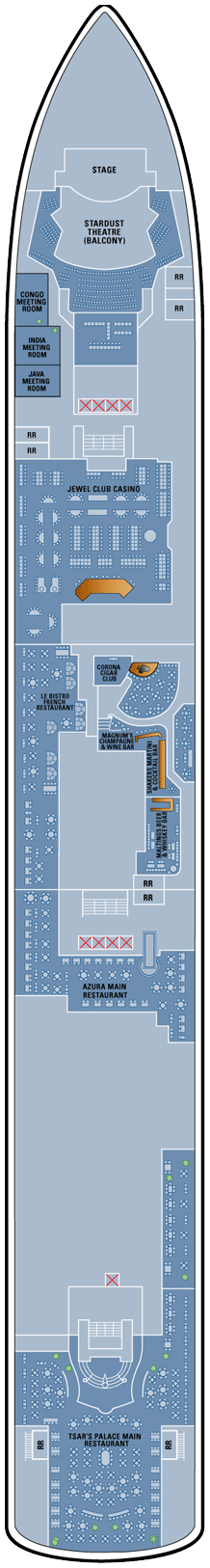 Norwegian Jewel  - Deck Six