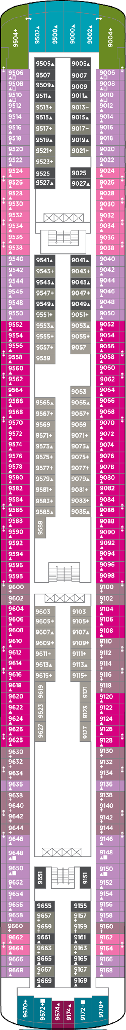 Norwegian Jewel  - Deck Nine