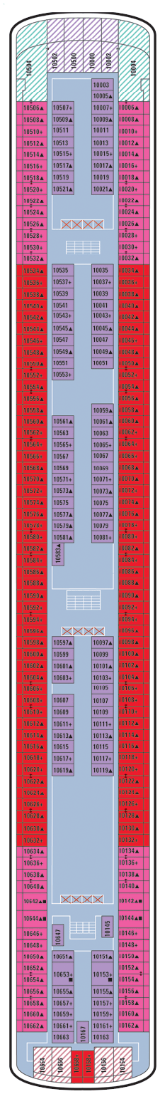 Norwegian Gem  - Deck Ten