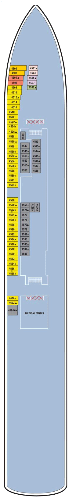 Norwegian Gem  - Deck Four