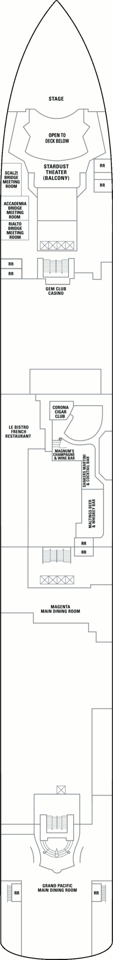 Norwegian Gem  - Deck Six