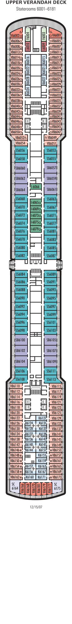 ms Eurodam - Upper Verandah Deck