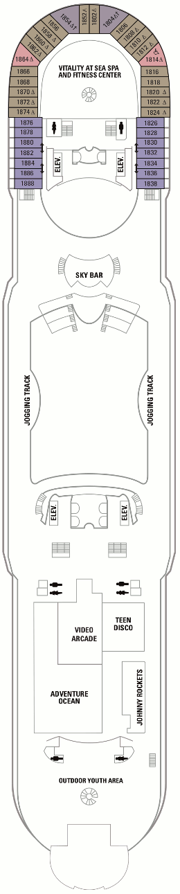 Voyager of the Seas - Deck Twelve