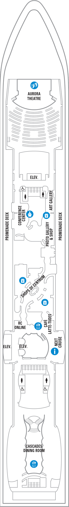 Radiance of the Seas - Deck Five