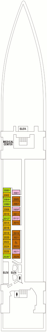 Radiance of the Seas - Deck Two