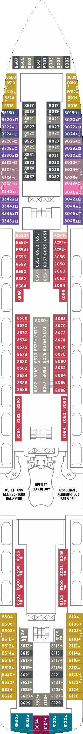 Norwegian Jade  - Deck 8
