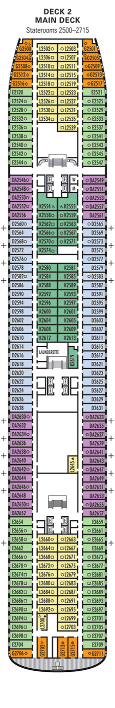 ms Zaandam - Main Deck