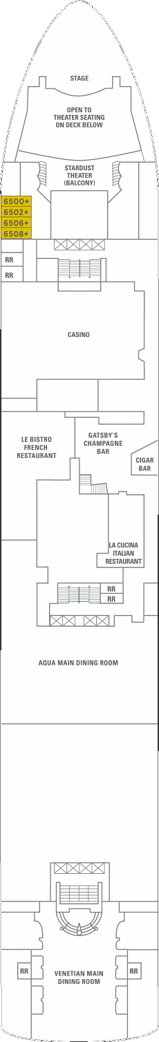Norwegian Dawn  - Deck Six