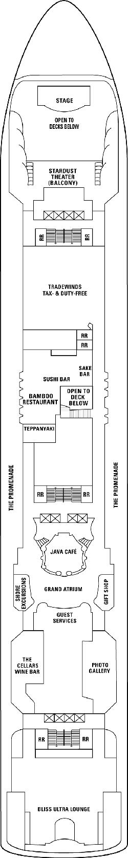 Norwegian Dawn  - Deck Seven